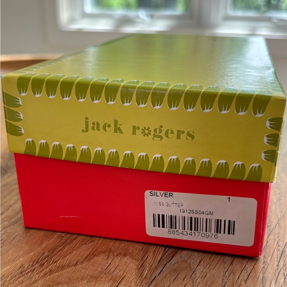 NEW!! Jack Rogers, Kids Grittery Silver Sandals, US 1 - Picture 10 of 10